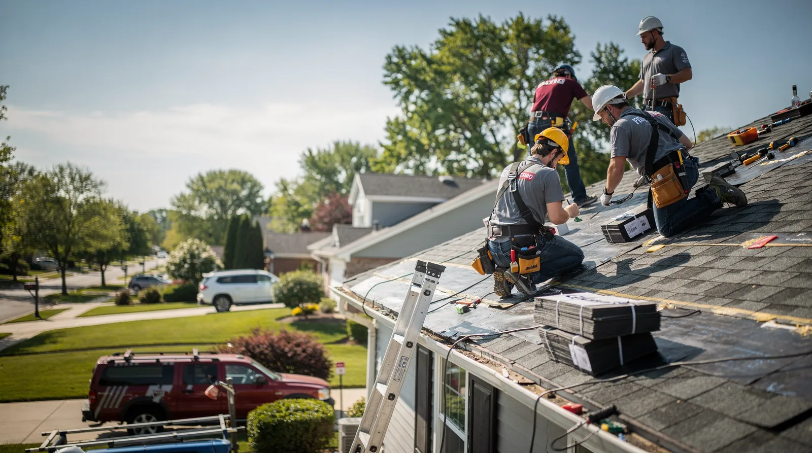 Roof Repair in Hartford, IL around you